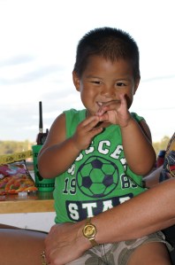 Eli proves that you can't help but be all smiles during your visits to Crystal Motor Speedway