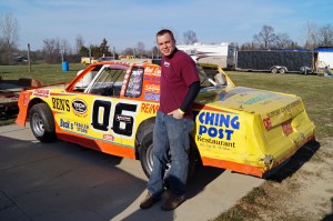 Prochazka strikes a pose next to his Ben's Tech Supply no.06 machine.
