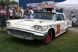 2014 NDLMHoF Inductee; Bob Kosisiki's restored no.30 machine was one of many cars on display during the North/South 100